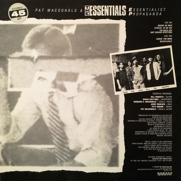 Pat MacDonald & The Essentials : Essentialist Propaganda (12", EP)