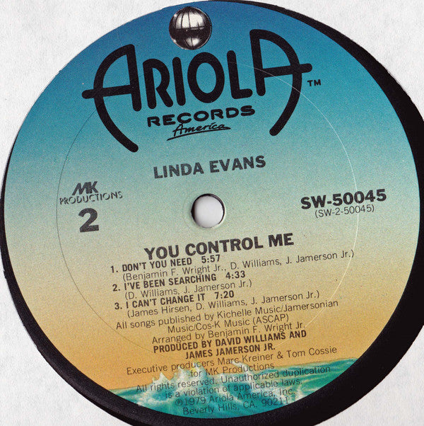 Linda Evans : You Control Me (LP, Album)
