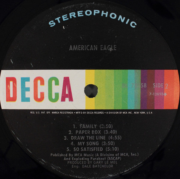 American Eagle : American Eagle (LP, Album)