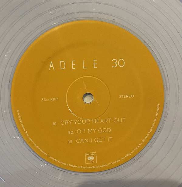 Adele (3) : 30 (2xLP, Album, Ltd, Cle)