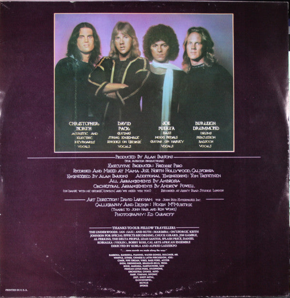 Ambrosia (2) : Somewhere I've Never Travelled (LP, Album, RE)