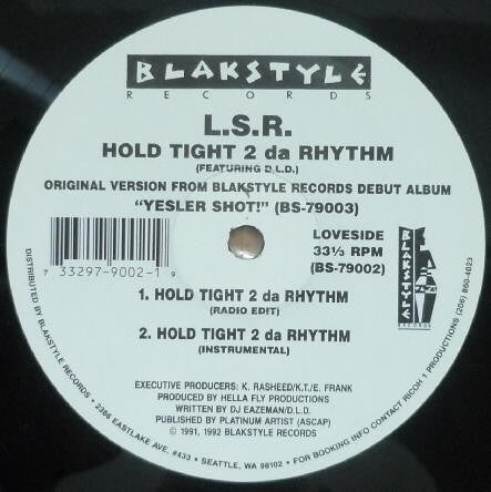 L.S.R. : Hold Tight 2 Da Rhythm (12")