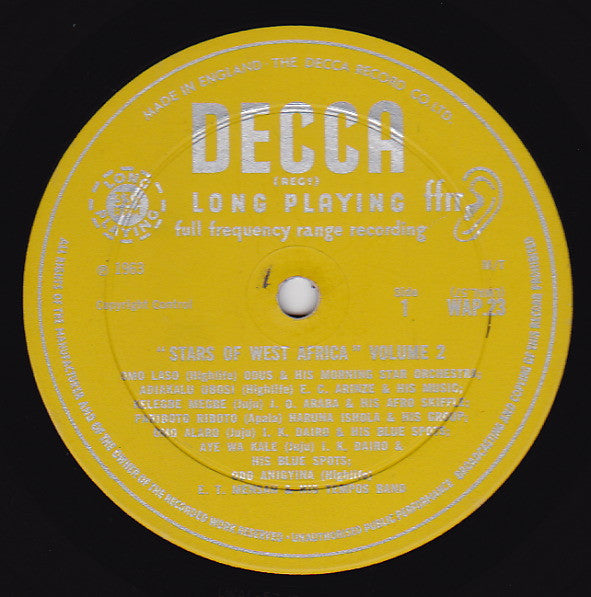 Various : Stars Of West Africa Volume 2 (LP, Comp, Mono)
