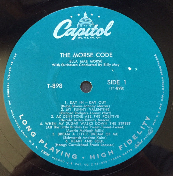Ella Mae Morse : The Morse Code (LP, Album, Mono)