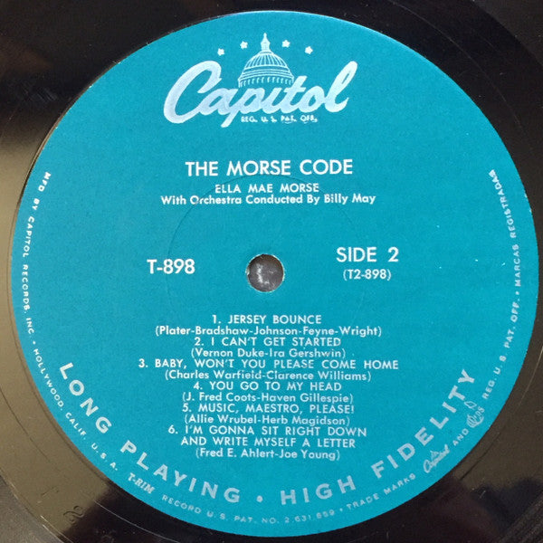 Ella Mae Morse : The Morse Code (LP, Album, Mono)