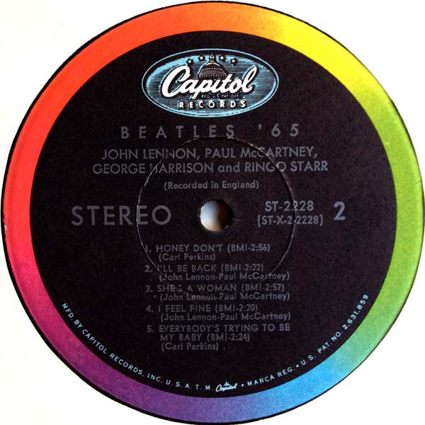 The Beatles : Beatles '65 (LP, Album, Scr)