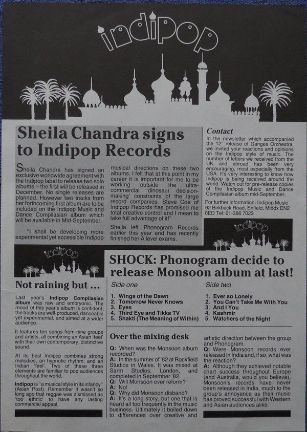 Various : Indipop Music & Dance Compilasian (LP, Comp, Ltd)