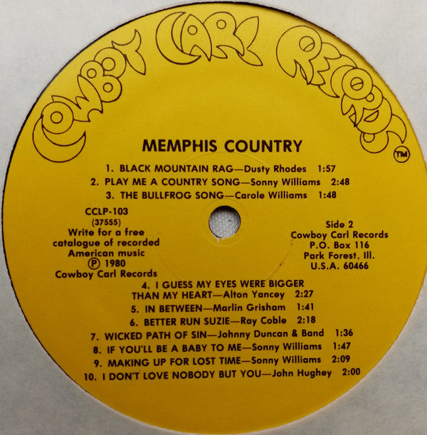 Various : Memphis Country (LP, Comp)