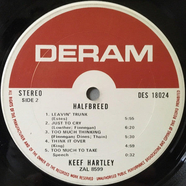 Keef Hartley Band* : Halfbreed (LP, Album, Ter)
