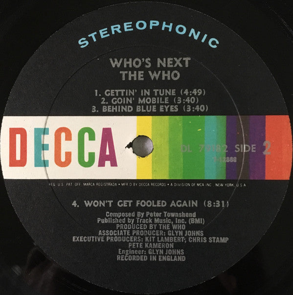 The Who : Who's Next (LP, Album, All)