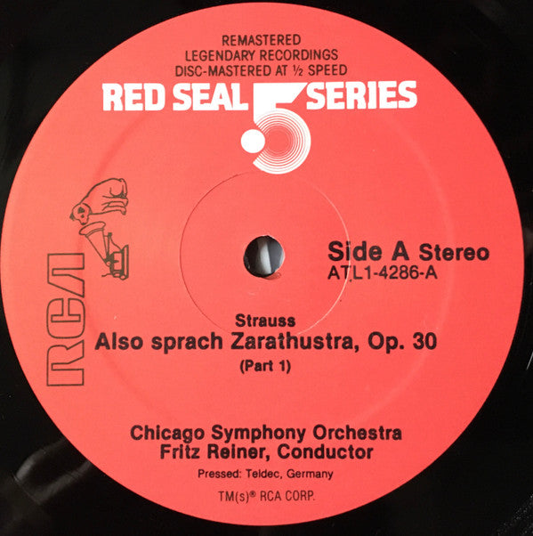 Fritz Reiner, Chicago Symphony Orchestra, Richard Strauss : Also Sprach Zarathustra (LP, RE, RM)