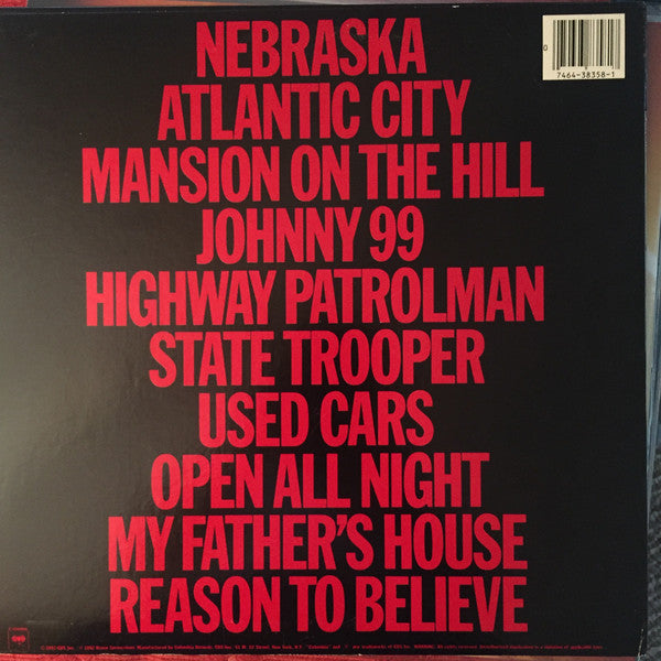 Bruce Springsteen : Nebraska (LP, Album, Car)