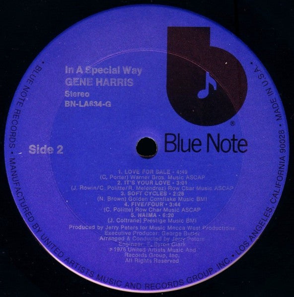 Gene Harris : In A Special Way (LP, Album)