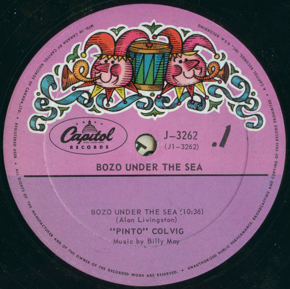 Pinto Colvig : Bozo Under The Sea (LP)