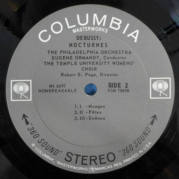 Eugene Ormandy Conducts Maurice Ravel and Claude Debussy, The Philadelphia Orchestra : Rapsodie Espagnole / Nocturnes / Danse (LP, Album)