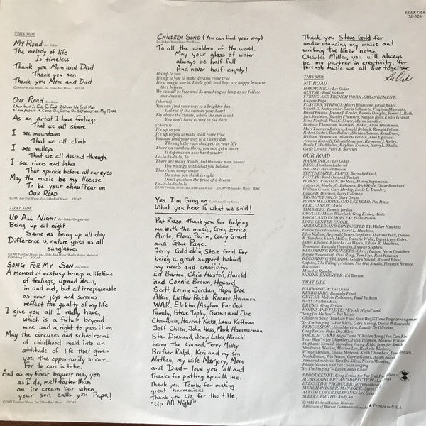 Lee Oskar : My Road Our Road (LP, Album, All)