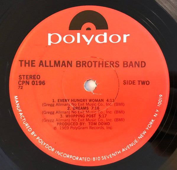 The Allman Brothers Band : The Allman Brothers Band (LP, Album, PRC)