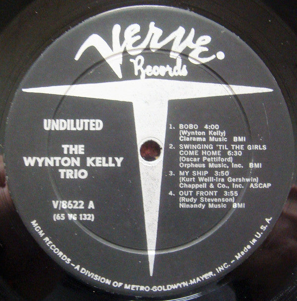 Wynton Kelly Trio : Undiluted (LP, Album, Mono)