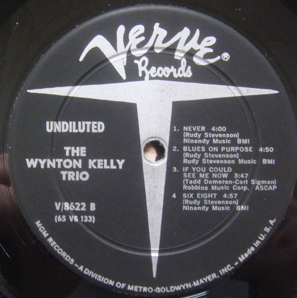 Wynton Kelly Trio : Undiluted (LP, Album, Mono)