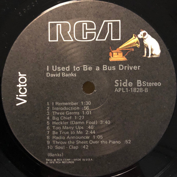 David Banks (4) : I Used To Be A Bus Driver (LP)