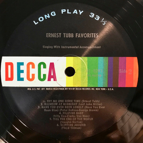 Ernest Tubb : Favorites (LP, RP)