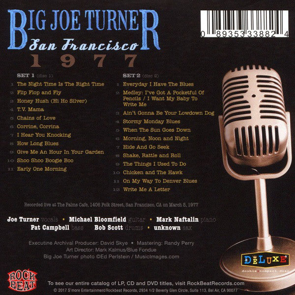 Big Joe Turner Featuring Mike Bloomfield : San Francisco 1977 (2xCD, Comp)