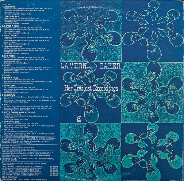 LaVern Baker : Her Greatest Recordings (LP, Album, Comp, Mono, Promo, RI )