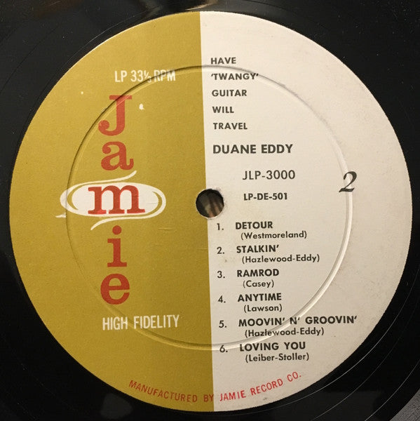 Duane Eddy : Have 'Twangy' Guitar Will Travel (LP, Album, Mono)