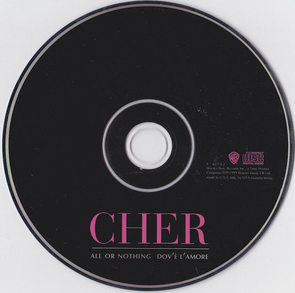 Cher : All Or Nothing / Dov'è L'Amore (CD, Maxi)