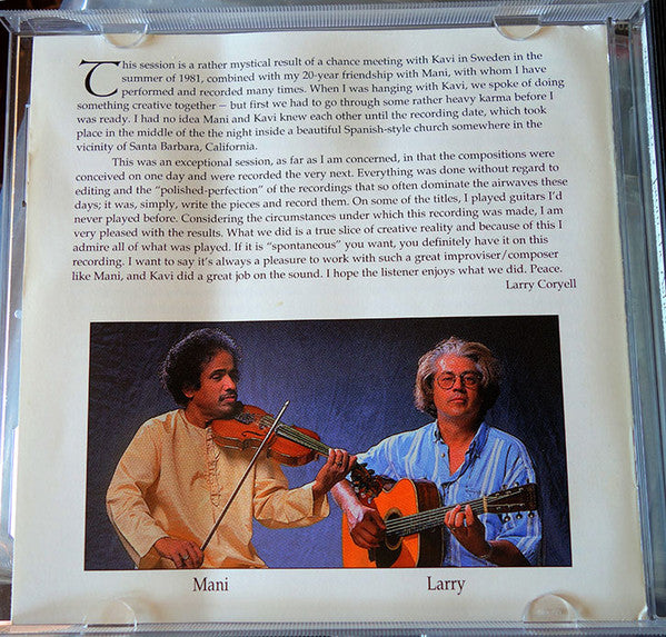 L. Subramaniam & Larry Coryell : From The Ashes (CD, Album)