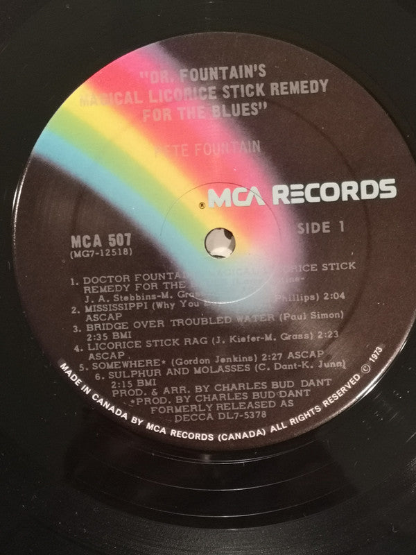 Pete Fountain : Dr. Fountain's Magical Licorice Stick Remedy For The Blues (LP, Album, RE)