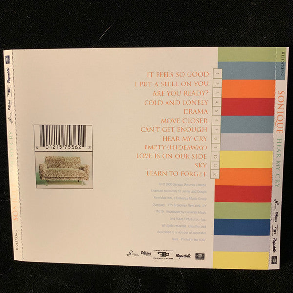 Sonique : Hear My Cry (CD, Album)