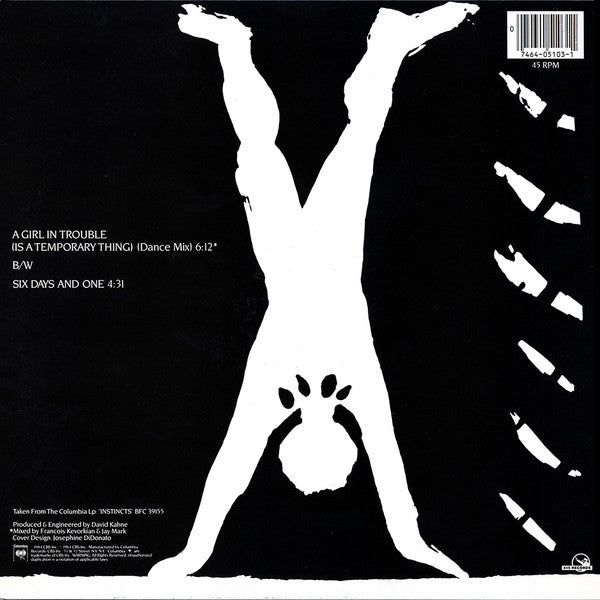 Romeo Void : A Girl In Trouble (Is A Temporary Thing) (12", Single)