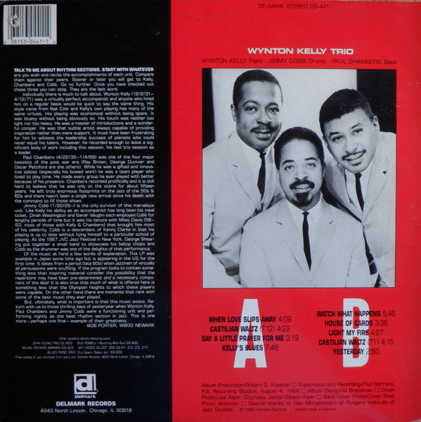 Wynton Kelly : Last Trio Session (LP, Album, Promo, RE)