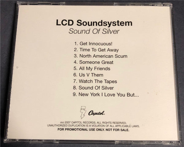 LCD Soundsystem : Sound of Silver (CDr, Promo)