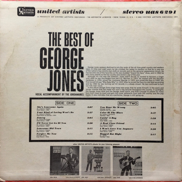 George Jones (2) : The Best Of George Jones (LP, Comp)