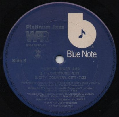 War : Platinum Jazz (2xLP, Comp, San)