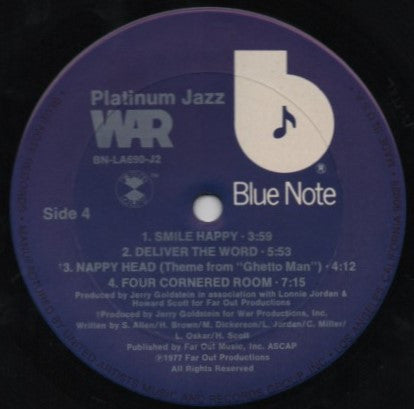 War : Platinum Jazz (2xLP, Comp, San)