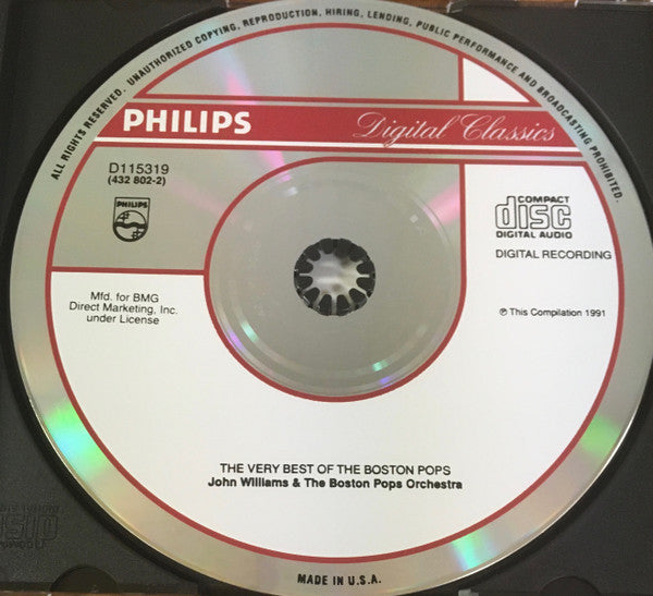 John Williams (4) & The Boston Pops Orchestra : The Very Best Of The Boston Pops (CD, Comp, Club)