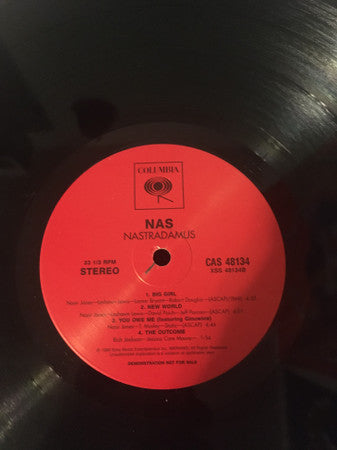 Nas : Nastradamus (LP, Album, Promo)