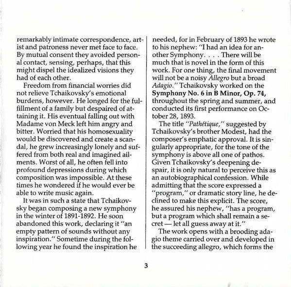 Pyotr Ilyich Tchaikovsky : Great Composers Tchaikovsky (CD, Comp)