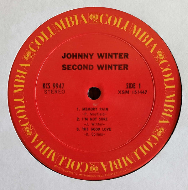 Johnny Winter : Second Winter (2xLP, Album, RE, Pit)