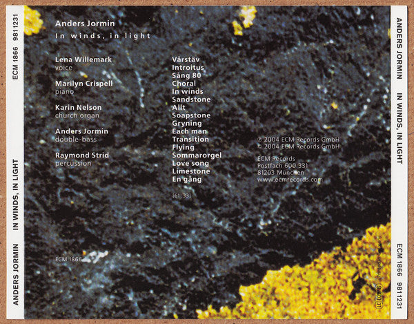 Anders Jormin : In Winds, In Light (CD, Album)