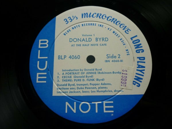 Donald Byrd : At The Half Note Cafe (Volume 1) (LP, Album, Mono, Dee)