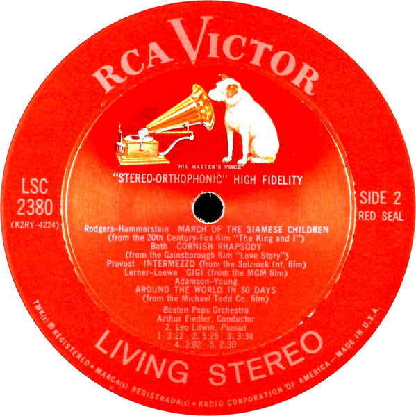 Arthur Fiedler / The Boston Pops Orchestra : Music From Million Dollar Movies (LP, Album)