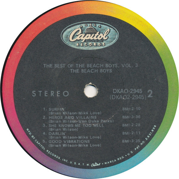 The Beach Boys : The Best Of The Beach Boys, Vol. 3 (LP, Comp)