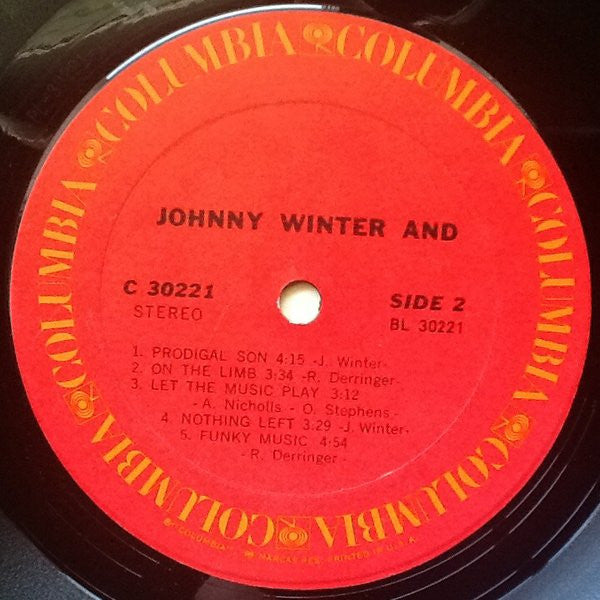 Johnny Winter And : Johnny Winter And (LP, Album)