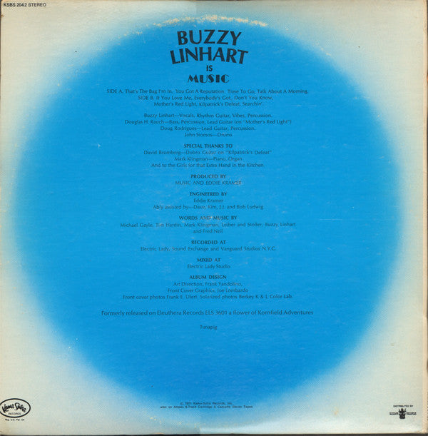 Buzzy Linhart : Buzzy Linhart Is Music (2xLP, Comp, RE, Gat)