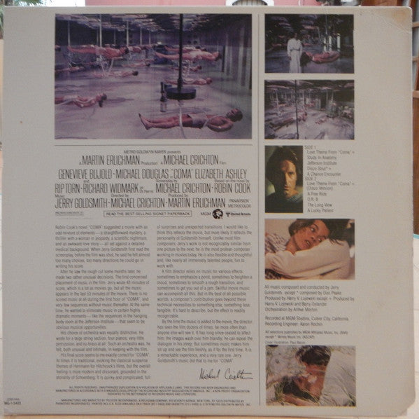 Jerry Goldsmith : Coma (Original Motion Picture Soundtrack) (LP)