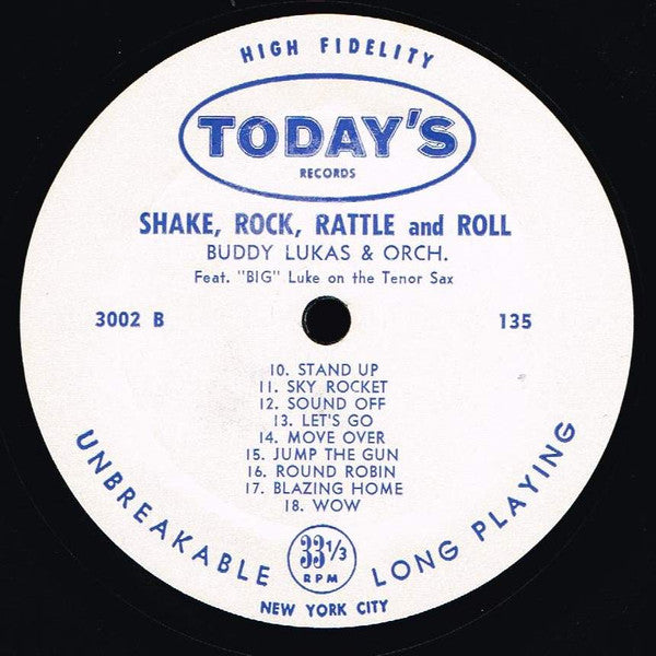 Buddy Lucas : Shake Rock Rattle And Roll (LP)